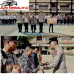 Kapolres Gowa Pimpin Upacara Penyerahan Penghargaan Juara 1 Pos Satkamling Tingkat Polda Sulsel Tahun 2025