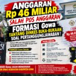 Anggaran Rp 46 Miliar Salah Pos Anggaran, FORMASI Gowa Tantang Dinkes Buka-bukaan Soal Pertanggungjawaban Anggaran Rp 46 Miliar Salah Pos Anggaran, FORMASI Gowa Tantang Dinkes Buka-bukaan Soal Pertanggungjawaban